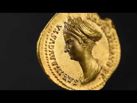 Moneta, Sabina, Aureus, 128-129, Rome, Wyjątkowo rzadkie, MS(60-62), Złoto