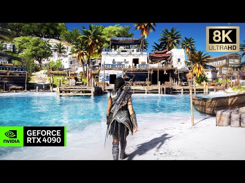 [8K] AC Odyssey RTX 4090 - RAY TRACING Reshade Beyond Horizon FX - Ultra Realistic Graphics Showcase