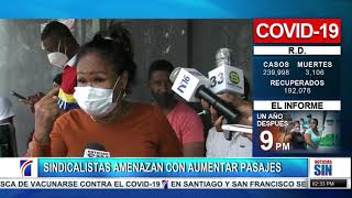 Sindicalistas amenazan con aumentar pasajes