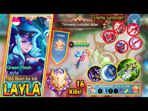 Layla Make Enemy Surrender With Super Damage Build - Layla Gold Of Damage MLBB