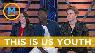 The teens from 'This Is Us' reveal what it's like to run into their older counterparts on set video