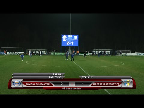 Merkantil Bank NBII 2025/2026, 13. forduló: Aqvital FC Csákvár - Mezőkövesd Zsóry FC