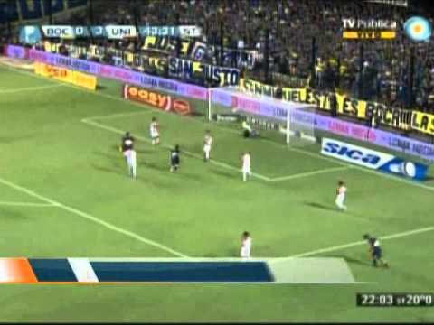 Gol de Santiago Silva. Boca 1 - Unión 3. Torneo Final 2013. Infobae.com