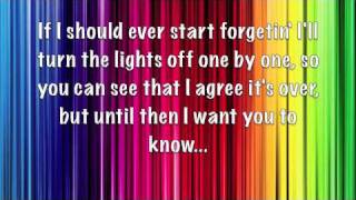 Every Light in the House is On-Trace Adkins-Lyrics on the Screen:)