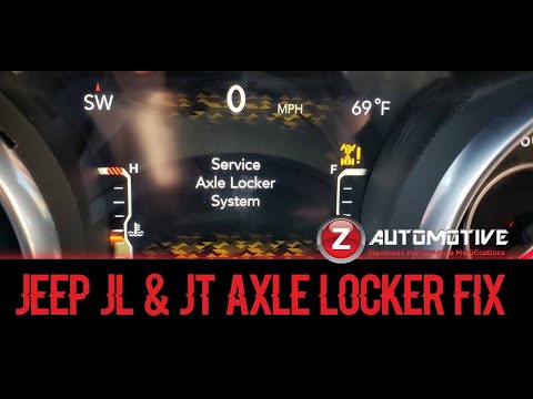 Fixing the Service Axle Locker Light on a Jeep JL or JT Rubicon! Z Automotive Z Locker