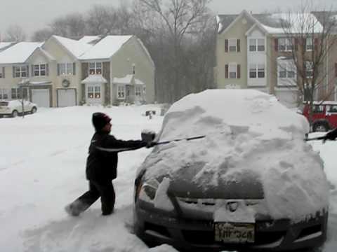Vijay and Ramu in the snow
