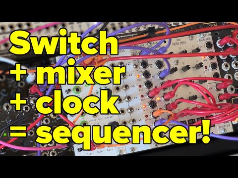 How to patch a modular sequencer from basic building blocks