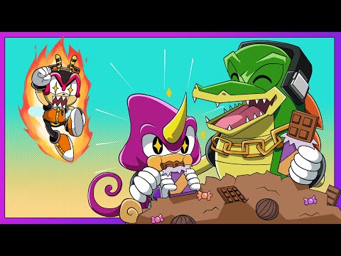 STEALING MY CHOCOLATE?! - Team Chaotix Play Sonic Heroes (Part 4)