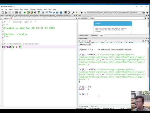 Data Structures Module 1 Python Arithmetic Expressions Variables