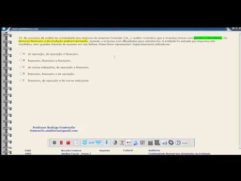 Questão 40 Auditoria Receita Federal 2009 Auditor Fiscal - Prof. Rodrigo Fontenelle