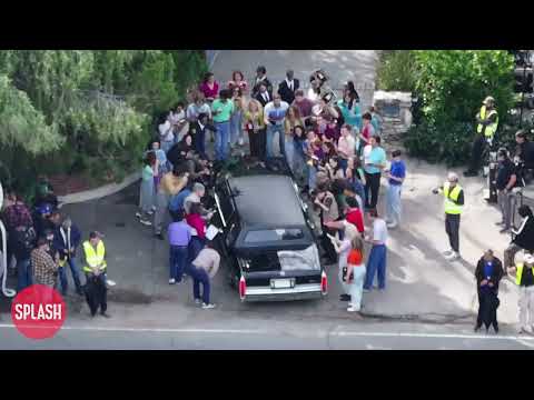 Jaafar Jackson Greeted By Swarms Of Fans Outside The ACTUAL Jackson Estate For 