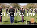29 Palms Marines 21 Gun Salute Funeral