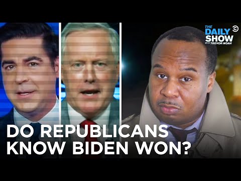 'The Daily Show' Airs Brutal Supercut Of Republicans Hedging When Asked If Joe Biden Won The 2020 Election