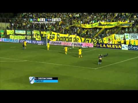 Gol de Chimino. Defensa 0 - Temperley 1. Fecha 10. Primera División 2015. FPT.