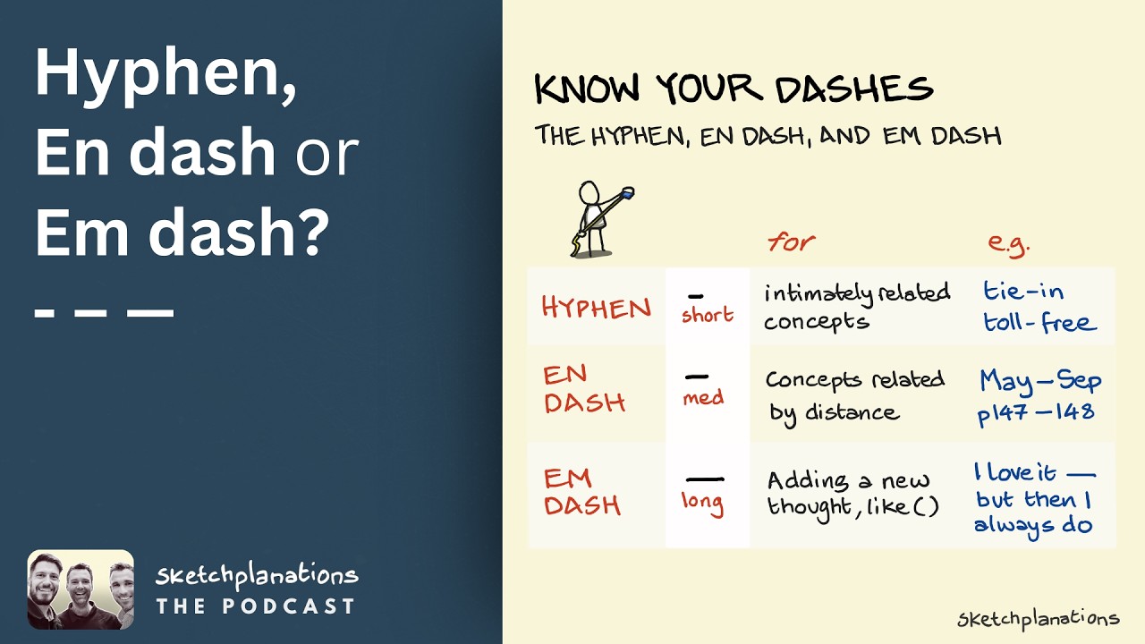 Do you Know Your Dashes?