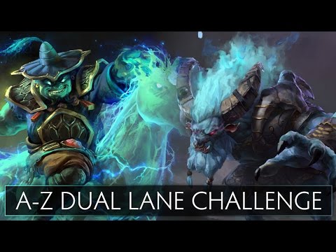 Dota 2 A-Z Dual Lane Challenge - Spirit Breaker and Storm Spirit