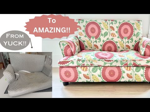 Reupholstering A Couch FIRST TIME ever!