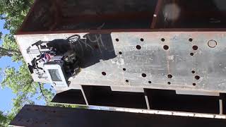 Steel bridge inspection robot with Eddy Current sensor