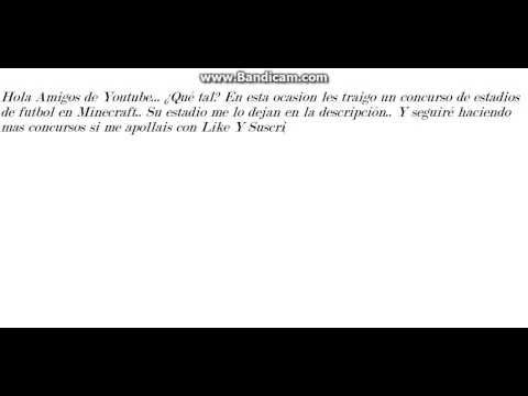 MINECRAFT CONCURSE || ESTADIOS DE FÚTBOL