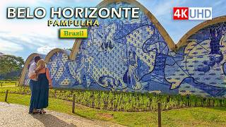 🇧🇷 Walking around Pampulha Lagoon and Discovering Niemeyer's masterpieces — Belo Horizonte 【4K UHD】