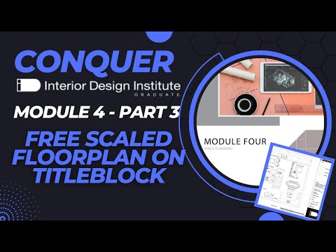 IDI MODULE 4 PART 3 - SketchUp Free 3 Ways to draw Furniture and Fixtures | Easy Scaled Title Block