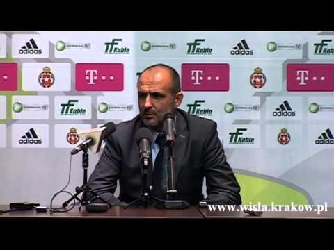 Trenerzy po meczu Wisła -- Polonia