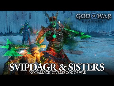 God of War Ragnarok - Svipdagr the Cold & Sisters of Illska Boss Fight (No Damage / GMGOW)