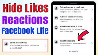 How to hide reactions on facebook lite 2023 || Hide likes facebook lite || fb lite app react count