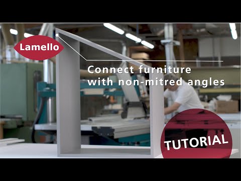 Lamello Tutorial Clamex P-14: Connect non-mitred angles 65 ° 19mm with the P-System configurator