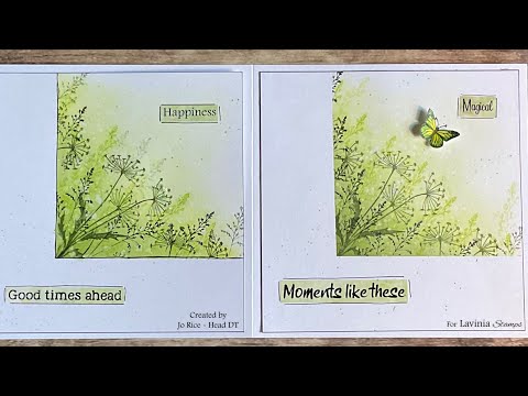 CAS Floral Corner by Jo Rice #laviniastamps #floraldesign