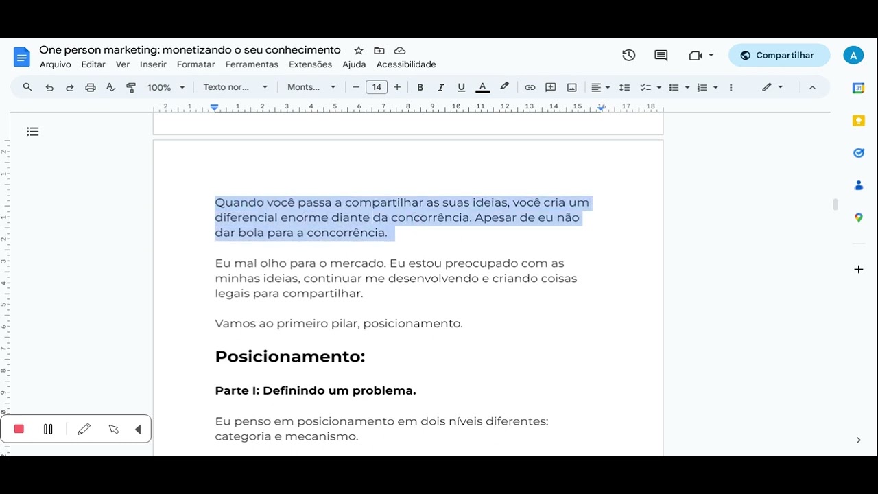 Aula One Person Business - Como construir um negócio lucrativo na internet
