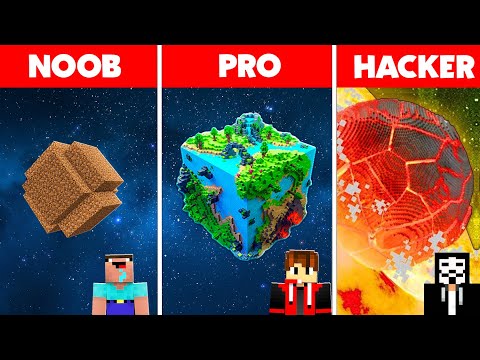 Minecraft NOOB vs PRO: GIANT PLANET BUILD CHALLENGE !!!