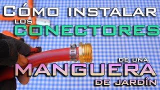 Cómo instalar los conectores de una MANGUERA DE JARDÍN (cómo hacer una manguera)