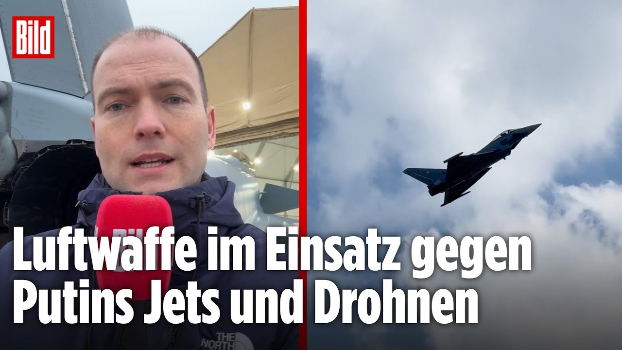 Deutsche Eurofighter schützen NATO-Luftraum Polens und Rumäniens | BILD-Lagezentrum VOR ORT