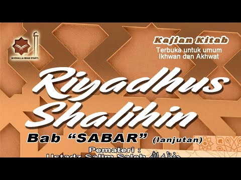 Riyadhus Shalihin, Bab Sabar Hadist 37