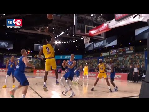 Rajon Rondo Hits Circus Shot From Behind The Backboard | Lakers vs Nuggets Game 1 | NBA Playoffs