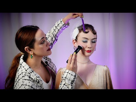 ASMR 1930 Inspired Perfectionist Styling Part 2: Finger Wave, Outfit, Finishing Touches, Soft Spoken