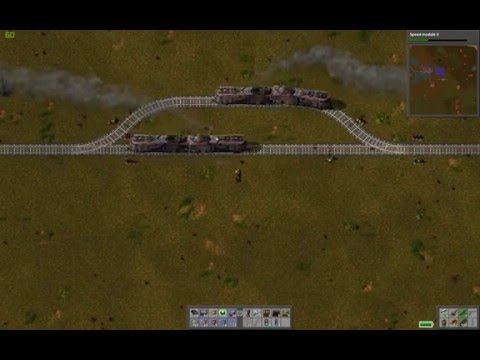 Factorio: Trains one way crossing. Signals usage.