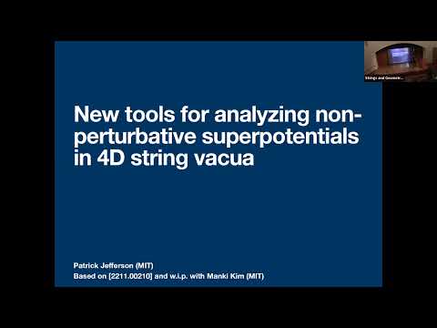 Patrick Jefferson: New tools for analyzing non-perturbative superpotentials in 4D string vacua