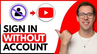 How To Sign In To Youtube Without A Google Account (Step By Step)