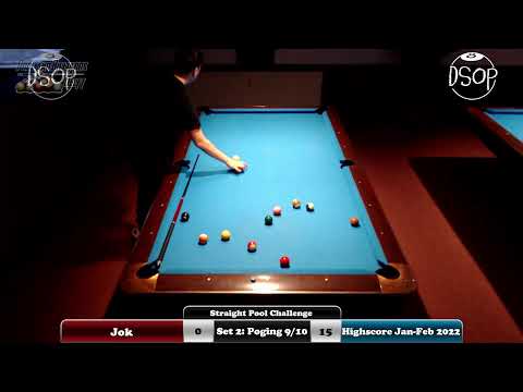 Straight Pool Challenge: Jok (Jan-Feb 2022 - Set 1)