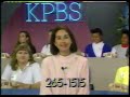 KPBS Pledge Drive 12 3 1989 During Sesame Street