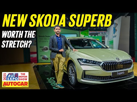 New Skoda Superb - Coming soon (possibly with a diesel!) | Auto Expo 2025 | Autocar India