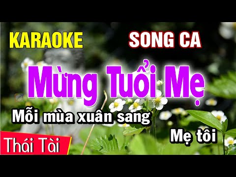 Mừng Tuổi Mẹ Karaoke Song Ca Nhạc Sống | Thái Tài