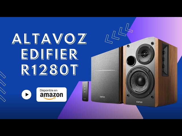 Vídeo relacionado con Edifier Par de altavoces R1280T Active Bookshelf, sistema de altavoces activos 2.0 para PC, monitores de estudio, altavoz, 42 vatios RMS, marrón