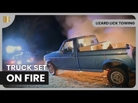 Gasoline Attack and Burning Truck Repo Trap | Lizard Lick Towing