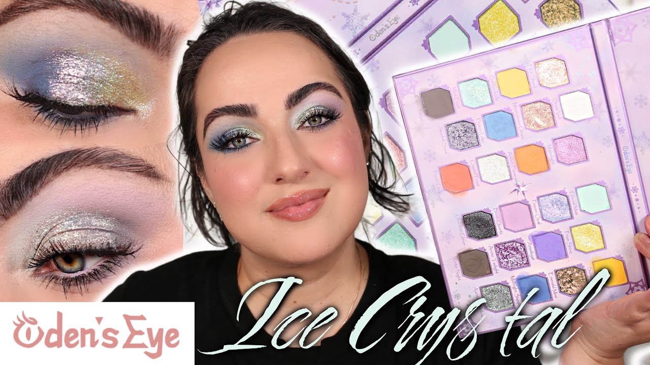 PASTELS FOR CHRISTMAS?? 🎄 | Oden's Eye Ice Crystal Palette Review + 2 Eye Looks!