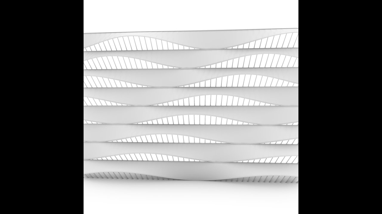 Wavy Facade - graph mapper grasshopper