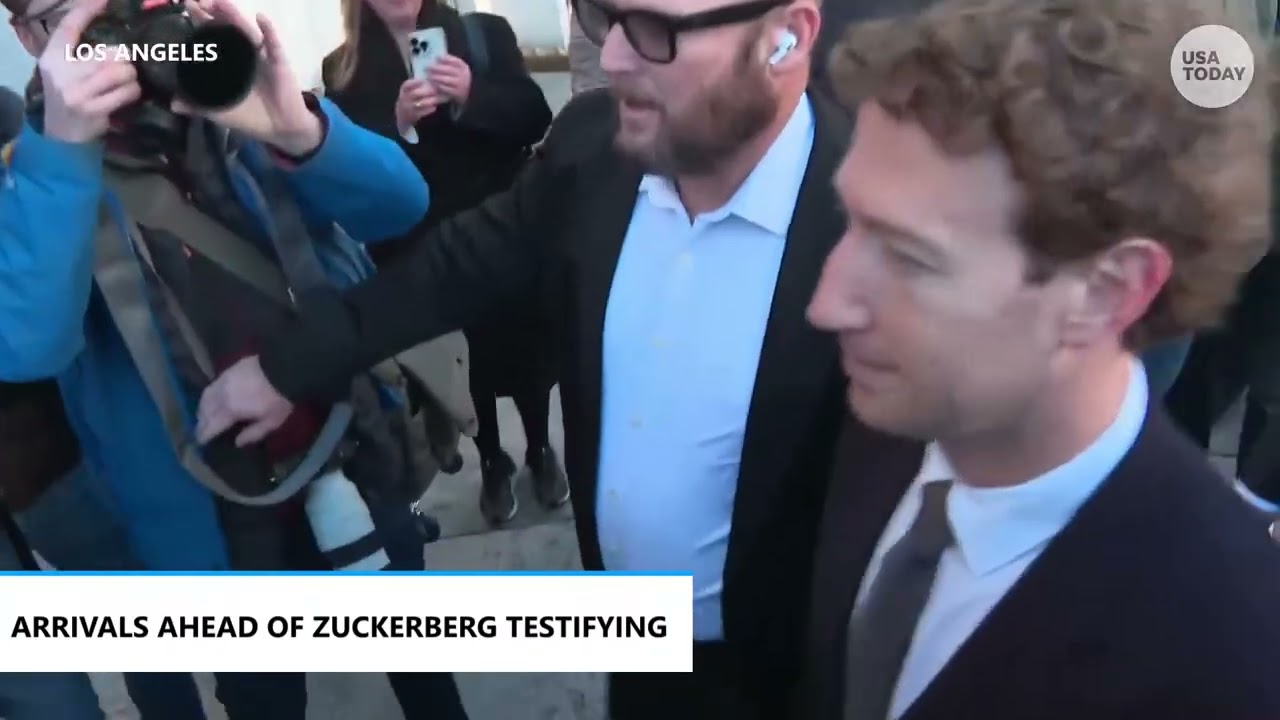 Mark Zuckerberg gets served with lawsuit outside court for Meta's social media addiction trial
