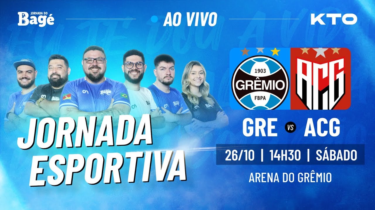AO VIVO-JORNADA DO BAGÉ-GRÊMIO X ATLÉTICO GO [DIRETO DA ARENA]
